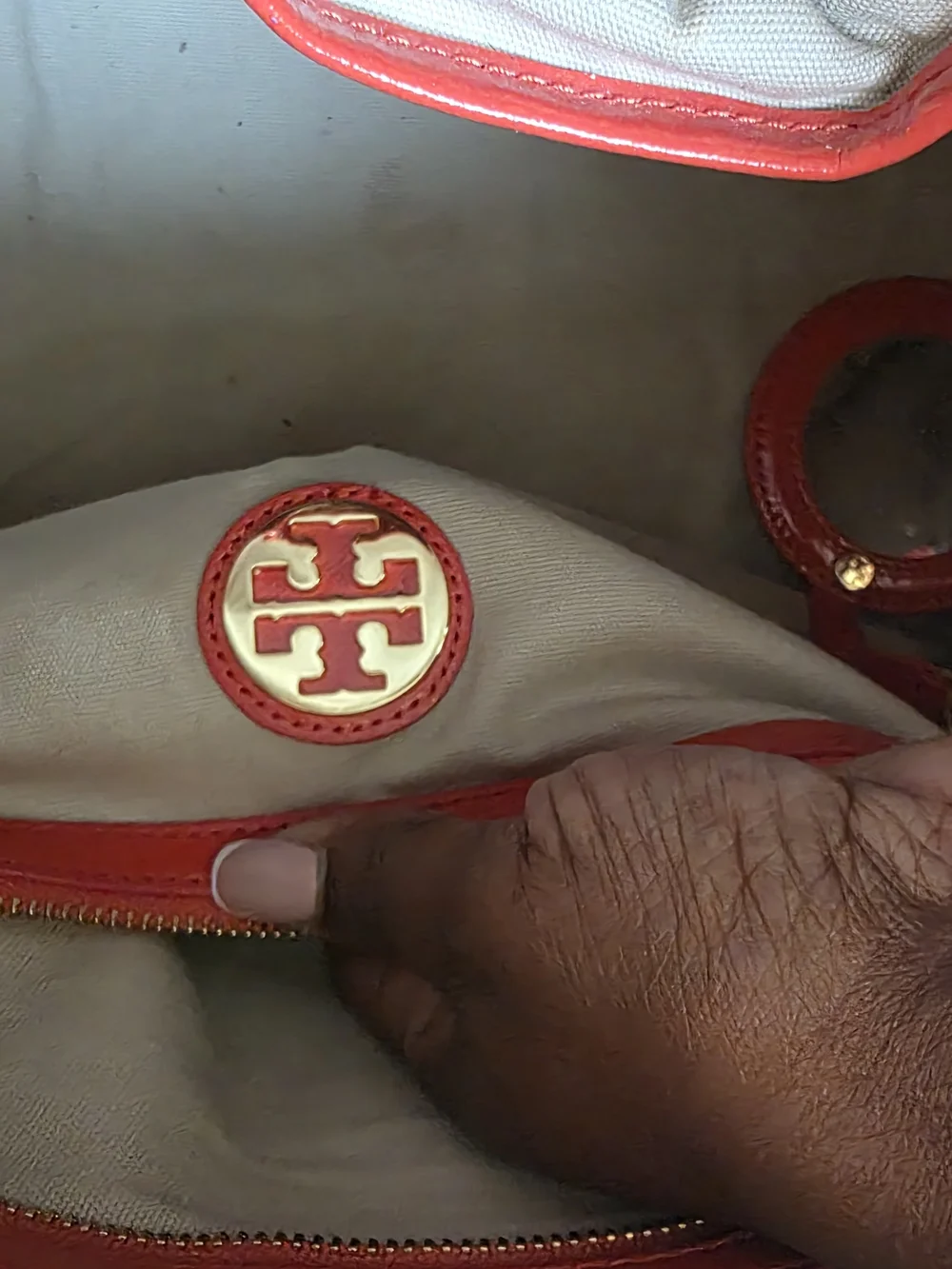 Tory Burch Poppy Red Leather Satchel